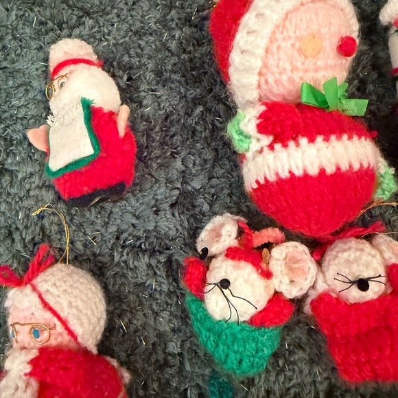 16 pieces Christmas Vtg ornament lot - Picture 5 of 10